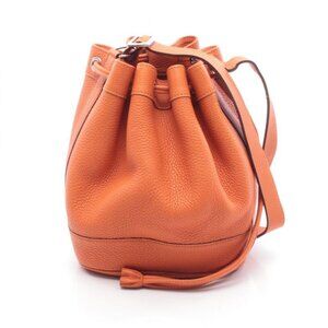 Hermes Shoulder Bag Market PM Orange Leather